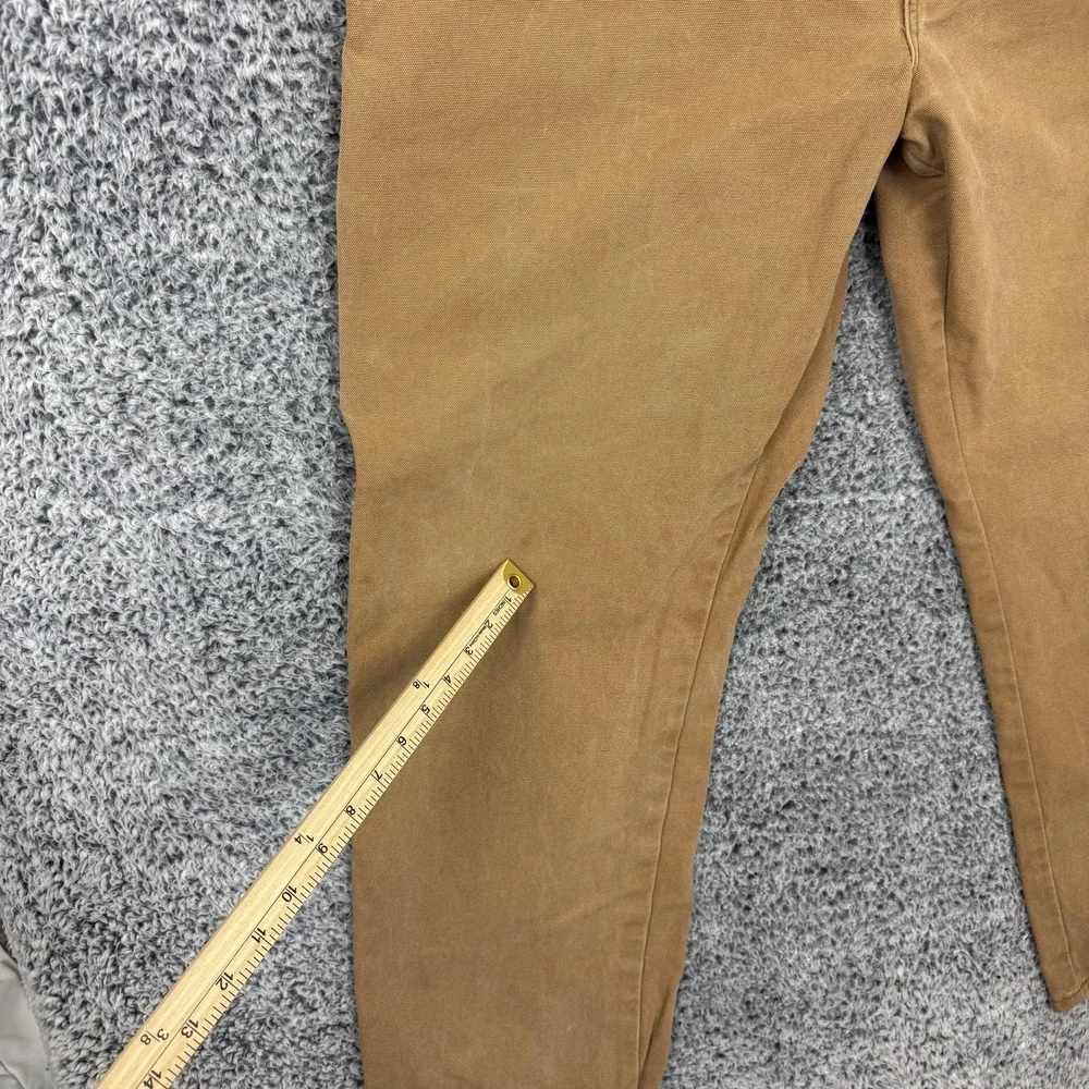 Dickies Pants Mens 40x32 Brown Canvas Carpenter Workwear Utility Regular Fit